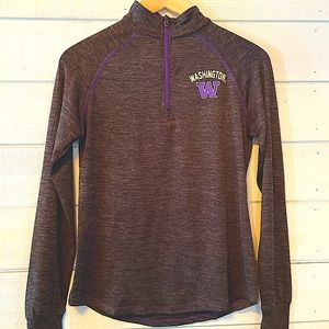 University of Washington womens zip up pullover. size small